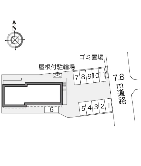 ★手数料０円★豊川市国府町 月極駐車場